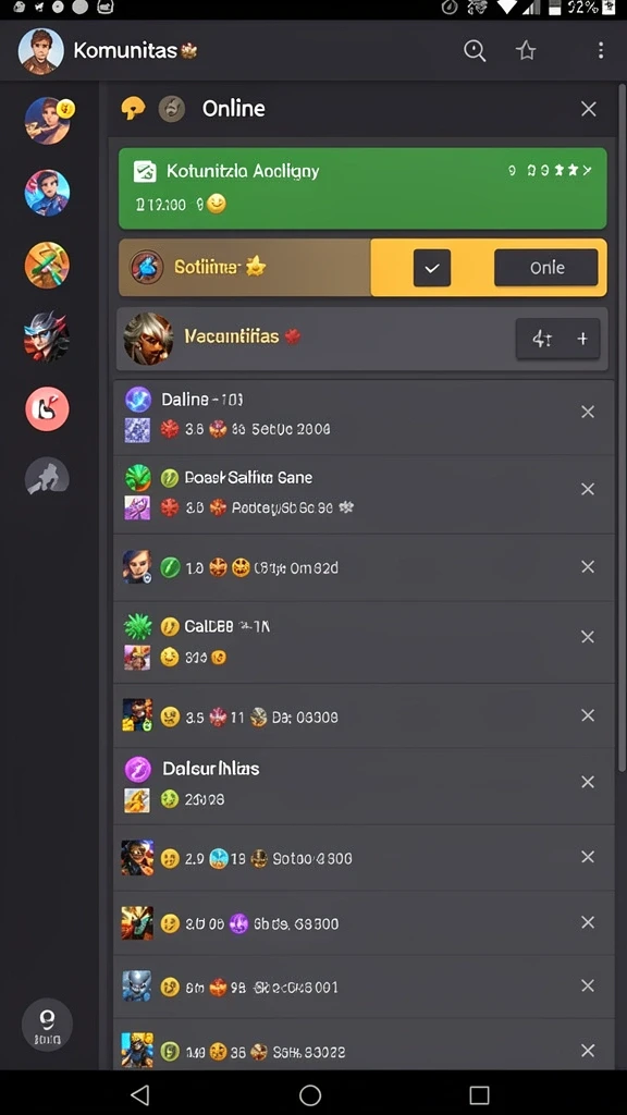 sungaitoto - Fitur chat untuk berinteraksi dengan pemain lain.
